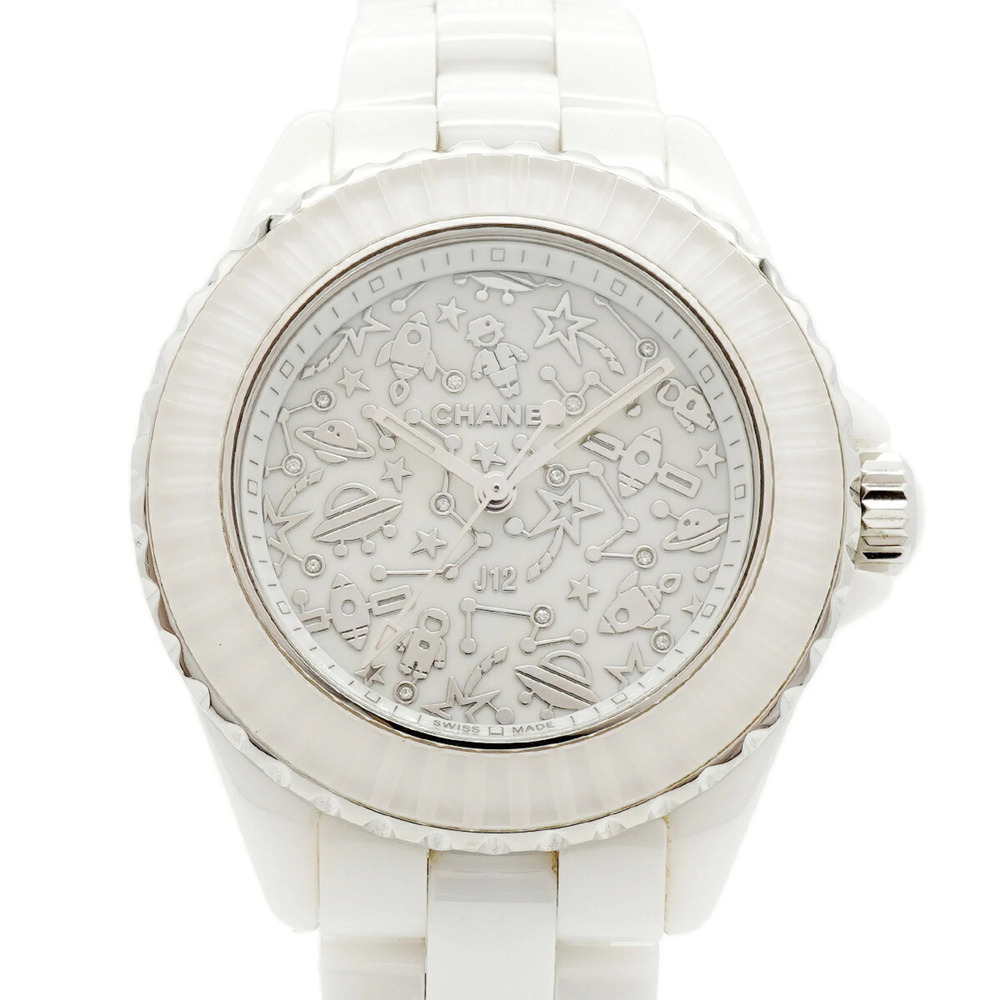 Chanel J12 Cosmic H7990 White Dial Women's Watch